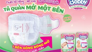 DIANA UNICHARM Ra Mắt Tã Quần Mở Một Bên BOBBY Cho Bé Sơ Sinh – Đầu Tiên Trên Thế Giới