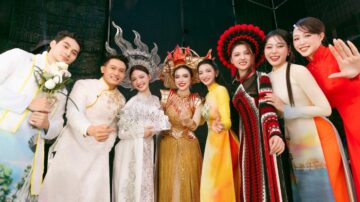 Hoa hậu khoe sắc trong tà áo dài kể chuyện nghề tơ tằm Việt