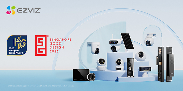 Thắng lớn tại K-Digital Brand Award và Singapore Good Design Award, EZVIZ tái khẳng định vị thế trong việc tiên phong đổi mới công nghệ và thiết kế sản phẩm.